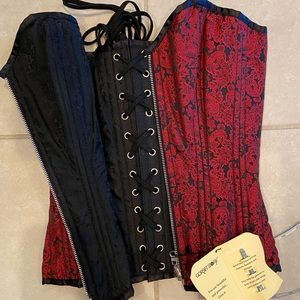 REVERSIBLE Overbust Steel Boned Corset